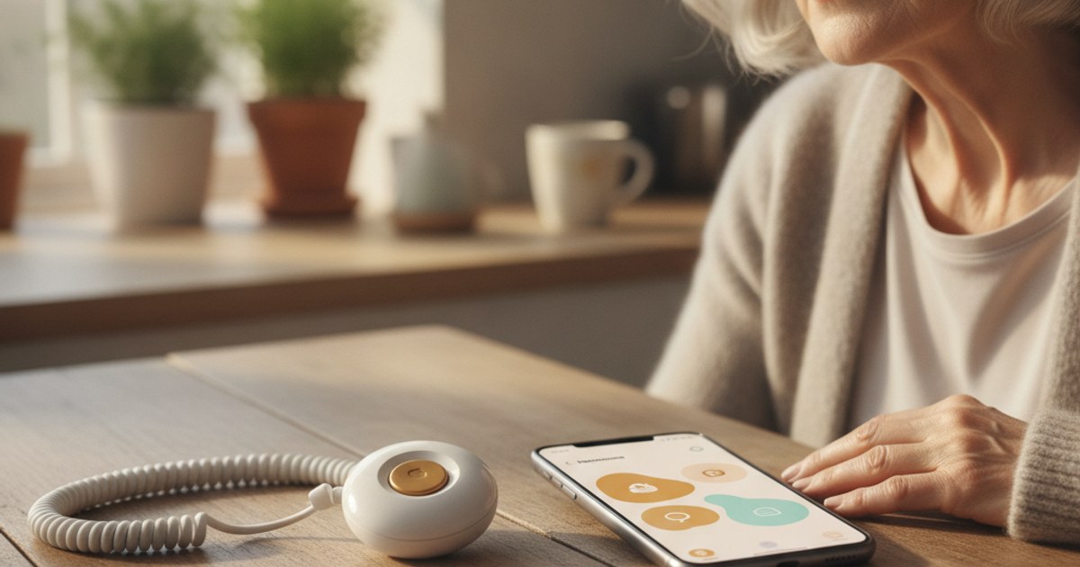 Comparing a medical alert pendant and a medication reminder app for a senior